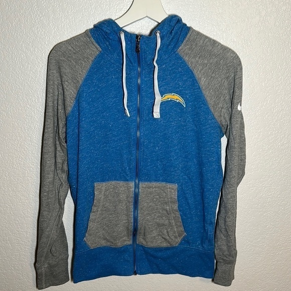 Nike NFL Los Angeles Chargers Full Zip Hoodie Size Small - Picture 1 of 6